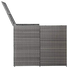 OUSEE Copribidone Singolo Spazzatua Antracite 76x78x120 cm Polyrattan