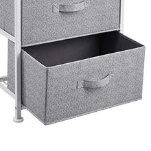 Amazon Basics - Cassettiera per l’armadio, 3 cassetti in tessuto, colore: bianco