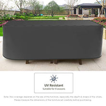 DERCLIVE - Copertura per mobili da giardino e patio, impermeabile, resistente alla polvere