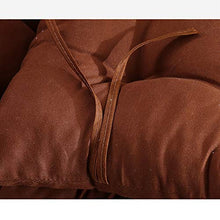WHCQ Bank stuoia, Cuscino, Pad Dickebank, Rettangolare, a Dondolo Sedia Cuscini per Giardino, Interno ed Esterno, Panca di Legno-Metallo, 2-3 posti,Arancia,48 * 160cm