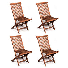 San Marco Set 4 sedie Pieghevoli in Teak per Tavolo da Esterno