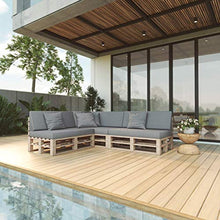 Haus & Garten Cuscino per pallet da giardino Madera, ideale per interni ed esterni, lavabile, sfoderabile, cuscino da seduta e per schienale