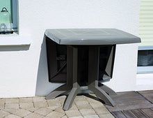 GROSFILLEX Vega Tavolo, PVC, Grigio, 118 x 77 x 72 cm