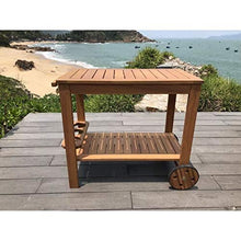 Tavolo da giardino in legno di eucalipto FSC - 91,8x49,9x74cm