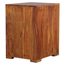 KADIMA DESIGN Comodino legno massiccio Sheesham 60 centimetri comodino per molle