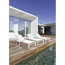Bizzotto Lettino Skipper in Alluminio con Ruote cod.0662394