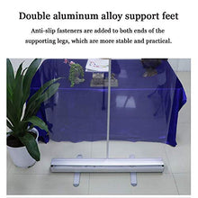 MSQL Banner Pop-up con Rullo a Scomparsa Trasparente, divisorio per l'igiene dello Scudo Mobile in PVC Trasparente, Installazione Rapida, per Parrucchieri, barbieri