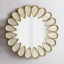 DIELUNY Specchio da toeletta Bagno Shell Specchio per Il Trucco Ristorante Specchio Art Déco Soggiorno Portico Specchio da Parete Specchio di Bellezza