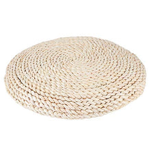 Taidda- Cuscino Tatami Materiale crusca di Mais Naturale Cuscino per sedili Rotondi Cuscino per Pavimento Balcone Yoga