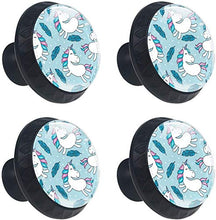 Cielo blu dell'arcobaleno della nuvola rosa di angelo del maiale di volo Pomelli per Porta Set di 4 Pomelli per Mobili Manopole per Cassetti Cucina Armadio Vetro