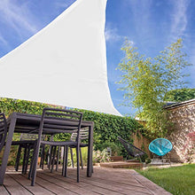 relaxdays, Bianca Tenda a Vela Triangolare, Impermeabile, Anti UV, Corde di Supporto, Terrazza e Giardino, 5x5x5 m, 5 x 5 x 5 m