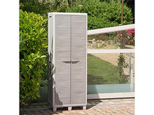 ARMADIO IN PLASTICA PER ESTERNI INTERNI FINTO LEGNO PORTASCOPE GREY'