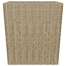 FAMIROSA Set Bistrot da Giardino 3 pz Polyrattan e Vetro Temperato Beige