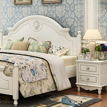 MHUI Comodino Comodino in Legno Bianco a 2 cassetti, cassettiera a 2 cassetti