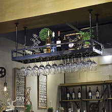 MoDi Retro Ferro Battuto Wine Glass Rack Upside Down Home Bar Bar Calice Rack Hanging Governo del Vino Decoration Gancio Ornamenti appesi Rack Rack Rack Wine Glass (Size : 80 * 35CM)