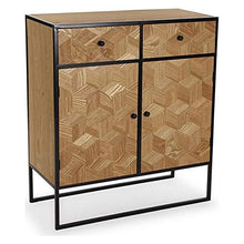 Comò Emma Metallo Legno MDF (35 x 90 x 80 cm) Marrone