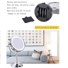 Specchio per Il Trucco, Specchi da Barba Specchio per Il Trucco/Specchio Cosmetico A LED con Ingrandimento 3X / 1X Doppio Specchio Laterale Specchio Cosmetico da Tavolo da 6 Pollici