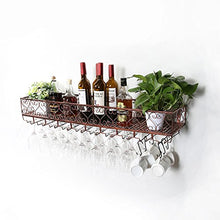 HTDZDX Mensola antiruggine per Vino, mensole, ristoranti, cucine, Nero, Bronzo (Color : Bronze, Size : 80 * 25cm)