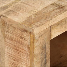 vidaXL Comodino Arredamento Comò Tavolino Notte Arredo Stand Tavolinetto Mobili Camera Letto Cassettiera Madia Legno di Mango Grezzo Massello