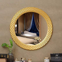 LYMUP Specchio della Famiglia di Legno Solido Bathroom Specchio Parete Appeso Ovale Dressing Table Trucco HD Bellezza Specchio Specchio retrò Parete Specchio Decorativo Bathroom Vanity Ingrandire