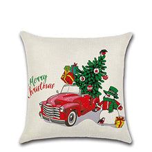 GSYYSZD Fodera per Cuscino in 4 Pezzi, Camera da Letto Quadrata in Cotone a Quadretti, Lato Giorno di Natale, 45 * 45 cm,03