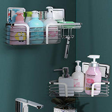 Mensola da parete per bagno, cucina, organizer da appendere senza foratura, autoadesivo, in acciaio inox