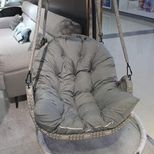 Cuscino per sedia a forma di uovo, smontabile, lavabile, in vimini, per sedie a dondolo, per sedie a dondolo, comodo e spesso, per patio, giardino, esterni, interni