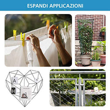 SUVOM Kit Fune in Acciaio Inossidabile da 52 m, Kit per Appendere le Luci, Kit di luci per esterni Kit di Sospensione con Gancio a Sospensione per Luci a Corde per Patio, Padiglione, Coperta, Giardino