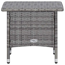 FAMIROSA Set Divani da Giardino 3 pz con Cuscini in Polyrattan Grigio-9373