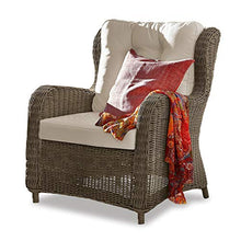 Loberon Poltrona Boyle, Marrone/Crema