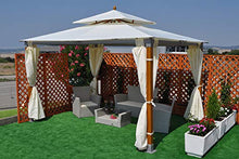 SAMIRA Gazebo da Giardino 3x4 in Legno-Alluminio MOD. Porto Rico
