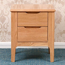 Comodini Casa Camera Accessori Ufficio universitaria legno Comodino White Oak Comodino con 2 cassetti - Comodino Mobili Comodino con cassetto ( Colore : Marrone , Dimensione : 42x40x52CM )