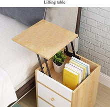 Comodino tavolino Comodino Camera da Letto, Comodino Computer da Tavolo Removable Storage Cabinet Living Room Divano Laterale Diversi Cassetti (Color : Dark Color)