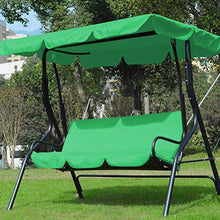 WWJJLL Set di Copertura da 3 posti a 3 posti, Impermeabile Sun Baldacchino Swing Balopy Seat Top Cover + Swing Seat Cover Outdoor Garden Decor Not Include Sedia,4