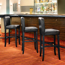 TecTake Sgabelli da bar design noir sgabello 111cm - disponibile in diversi colori - (Nero)