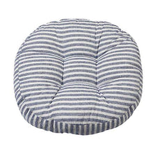 FLAMEER Tatami Pad Chair Coprisedili Cuscini per Mobili da Giardino Rotondi - Strisce Blu