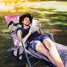 Sdfsa - Coprisedia da spiaggia per chaise longue con tasche laterali per piscina, sdraio, prendisole, vacanza