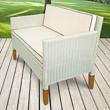 Gartentraum Divano da Giardino in Rattan 2 posti con Cuscini - Divano Albaran