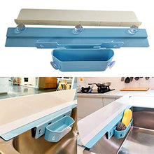 Gojiny Protezione Antispruzzo per Lavello Protezione Antispruzzo per Lavello Protezione Antispruzzo con Cestino Scolapiatti Rimovibile per Il Bagno della Cucina
