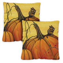 Toland Home Garden 721287 - Cuscino per Interni ed Esterni con Inserto a Forma di Zucca, Confezione da 2, 45,7 x 45,7 cm