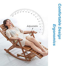 Lounger Sedia da Giardino Sedia A Dondolo da Esterno Sedia A Dondolo da Balcone Sedia Sedia A Dondolo con Bracciolo Marrone