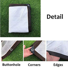 Telo da Giardino per Piante da Fiore, 85% Resistente Ai Raggi UV Copertura A Rete con Bordi Rinforzati Neri, Bianco (Size : 2mX3m)