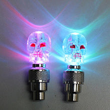 SaySure - 2PCS/Lot Skull Mix LED Flash Light Neon Lamp Night Bike Car