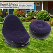Chaise Lounge, Divano Pieghevole per Poltrona Gonfiabile con Set di poggiapiedi per Sedia da Esterno per Interni