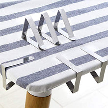GAKIN - Set di 10 mollette per tovaglia da picnic, in acciaio INOX, per feste, colore: Nero