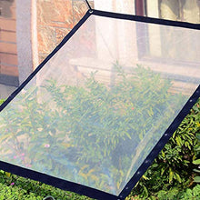 WZDD Telone Impermeabile Trasparente 3x8m, Telo di Copertura Impermeabile Trasparente, Teloni Impermeabili Occhiellati - per Balcone, Camper, Gazebo E Giardino