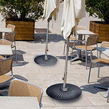 Junean Supporto per ombrellone, Base per ombrellone Rotonda, Vestito per palo per ombrellone Diametro 38mm per Giardino