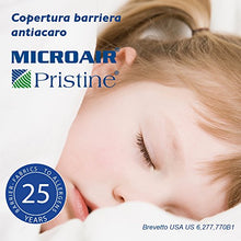 MICROAIR Pristine Zero Coprimaterasso Barriera Antiacaro Piazza e Mezza cm 120x200x22