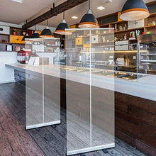 Protezione per Starnuti da Terra, Scudo da Starnuto Portatile, per Bar, Negozi al Dettaglio, Cassiere, Receptionist, 5 Dimensioni