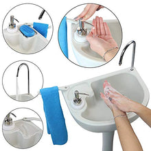 ZMIN Cisterna Mobile per lavabo a Mano Libera con lavello Integrato con Tavolo di Lavaggio e Serbatoio di Recupero da 10 Litri per attività all'aperto in roulotte